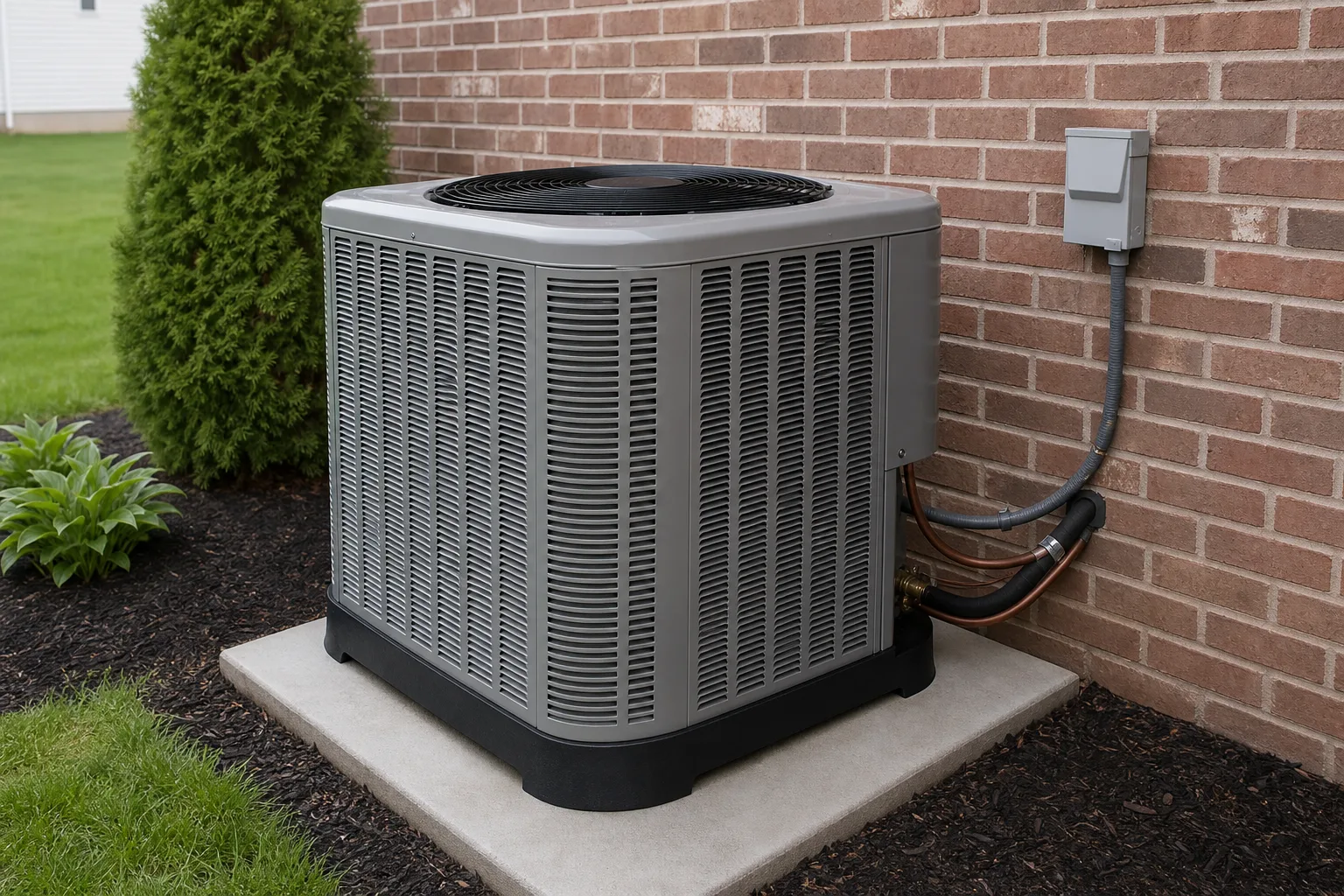 Peaks technicians installing a new HVAC system in Concord